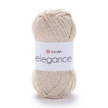 Пряжа хлопок с люрексом YarnArt Elegance светлый беж (119)