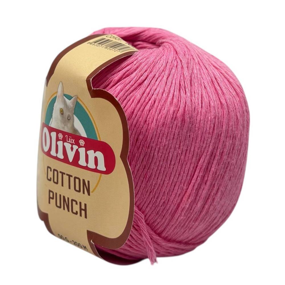 Пряжа Olivin Cotton Punch розовый (1023)
