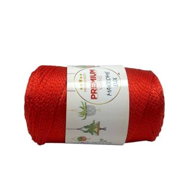 Polypropylene cord Macrame Lux, red (819)