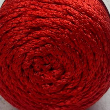 Polypropylene cord Macrame Lux, red (819)