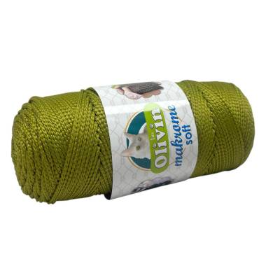 Olivin Makrome Soft Macrame Cord, Olive (1610)