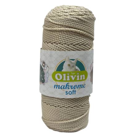 Шнур макраме Olivin Makrome Soft, светлый беж (1605)