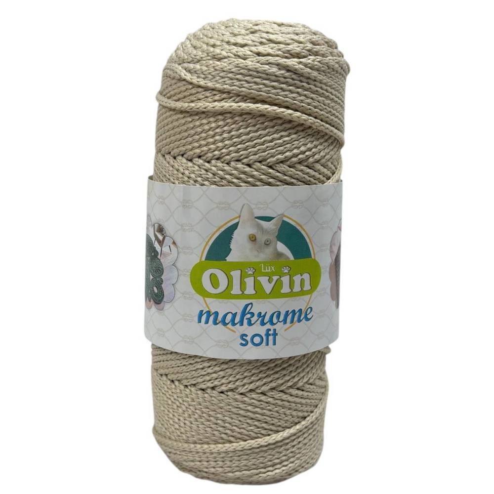 Шнур макраме Olivin Makrome Soft, светлый беж (1605)