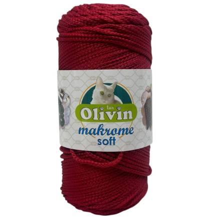 Шнур макраме Olivin Makrome Soft, червоний (1620)