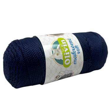 Olivin Makrome Soft Macrame Cord, dark blue (1630)