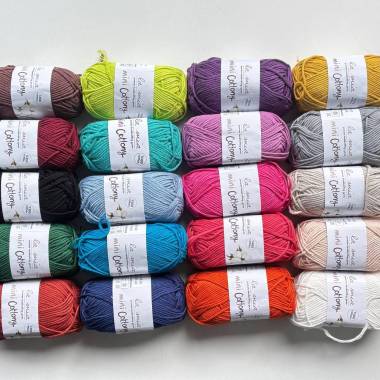 La Mia Mini Cottony Yarn Set - 100% Cotton - 20 Colors