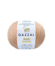 Yarn Gazzal Baby Wool peach (834)