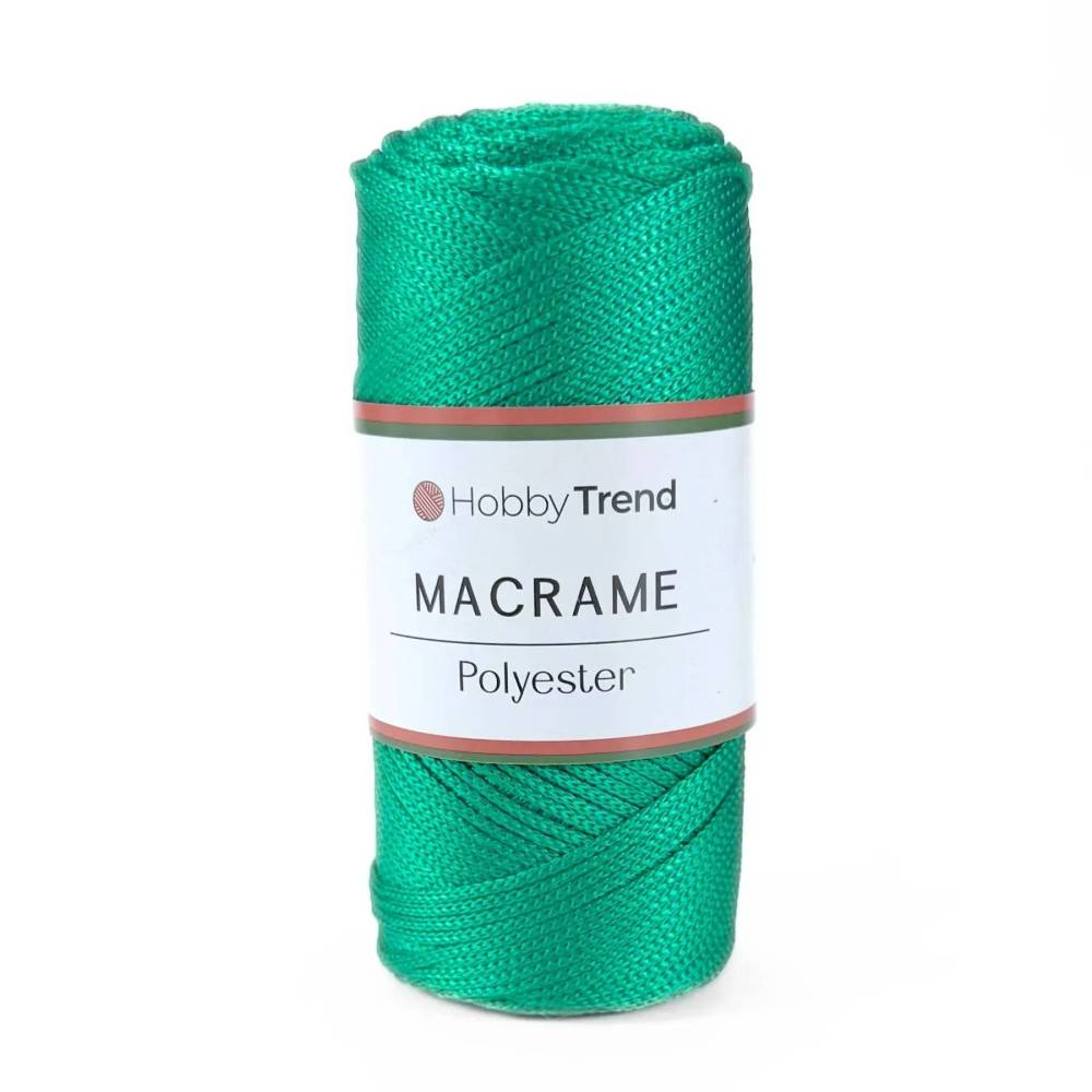 Шнур макраме №4 Hobby Trend, яскравий-зелений  (175)