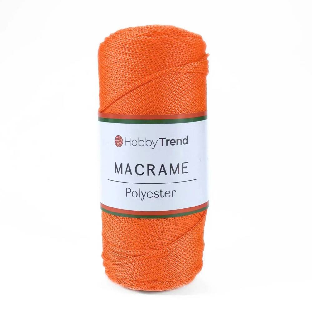 Шнур макраме №4 Hobby Trend, помаранчевий (120)