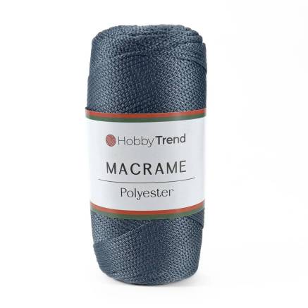 Шнур макраме №4 Hobby Trend, сіро-синій (236)