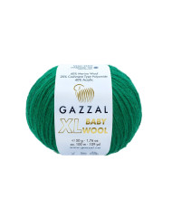 Yarn Gazzal Baby Wool XL green (814)