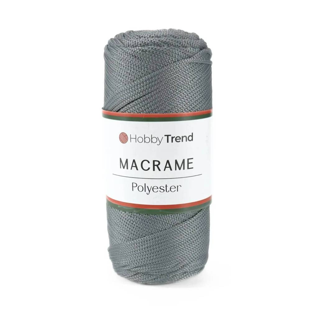 Шнур макраме №4 Hobby Trend, серый (064)