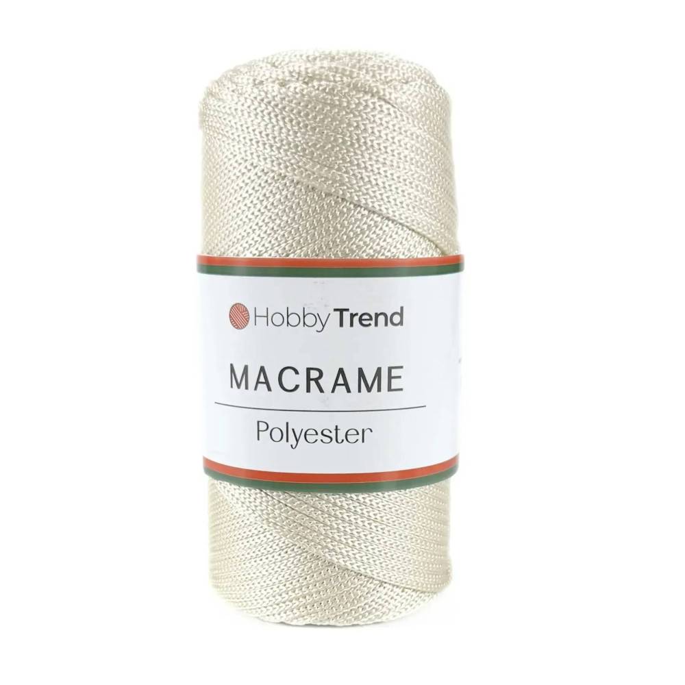 Шнур макраме №4 Hobby Trend, сливочный (016)