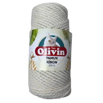 Хлопковый шнур TWIST Premium Yarns, айвори (3601)