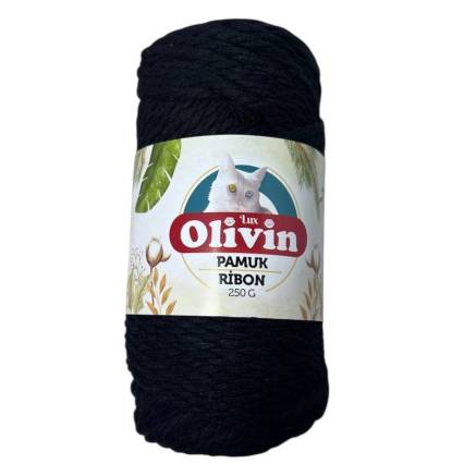 Cotton cord TWIST Premium Yarns, black (3632)