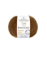 Yarn Gazzal Super Kid Mohair light brown (64401)