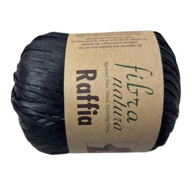 Рафия Fibranatura Raffia черный (116-12)