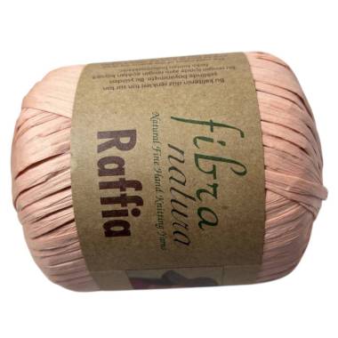 Рафия Fibranatura Raffia персиковая пудра(116-23)
