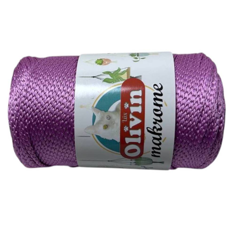 copy of Polypropylene cord Macrame Lux, pink lilac (821)