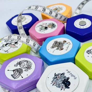 Tape measure with magnet cm/cm 1.5 m Hexagon magnetic  Hoechstmass (86103D)