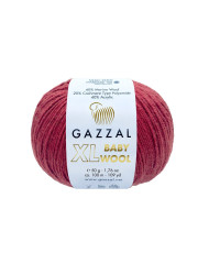 Yarn Gazzal Baby Wool XL burgundy (816)