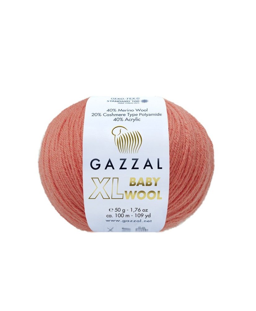 Yarn Gazzal Baby Wool XL tangerine (819) Yarn Gazzal Baby Wool XL tangerine (819)