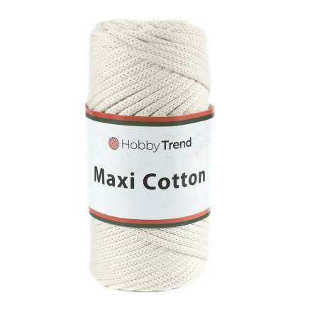 Шнур макраме Maxi Cotton Hobby Trend, молочный(010)