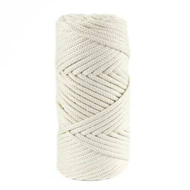 Шнур макраме Maxi Cotton Hobby Trend, молочный(010)