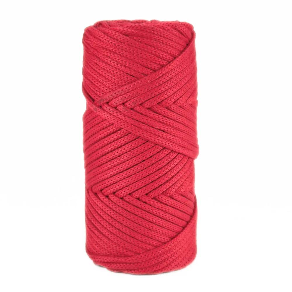 Шнур макраме Maxi Cotton Hobby Trend, червоний(100)