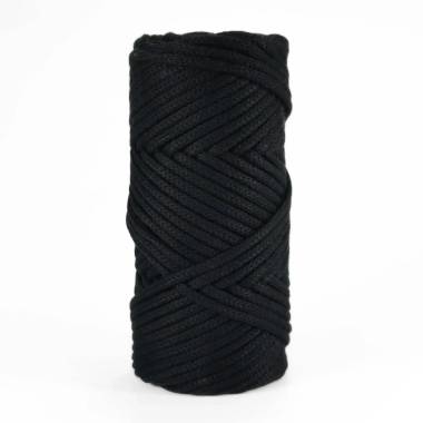 Шнур макраме Maxi Cotton Hobby Trend, чорний (270)