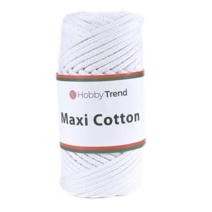 Шнур макраме Maxi Cotton Hobby Trend, белый (001)