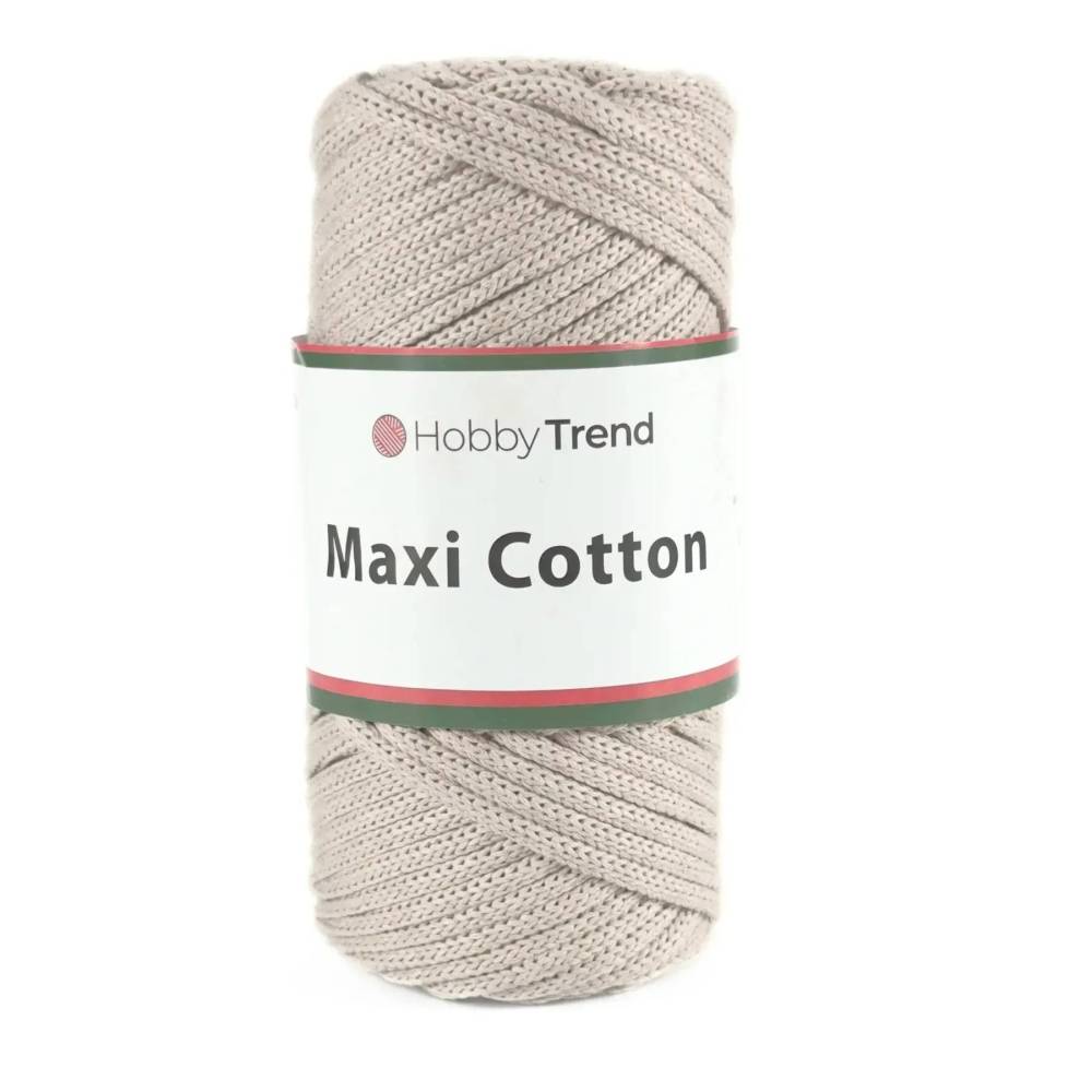 Шнур макраме Maxi Cotton Hobby Trend, бежевая пудра (016)