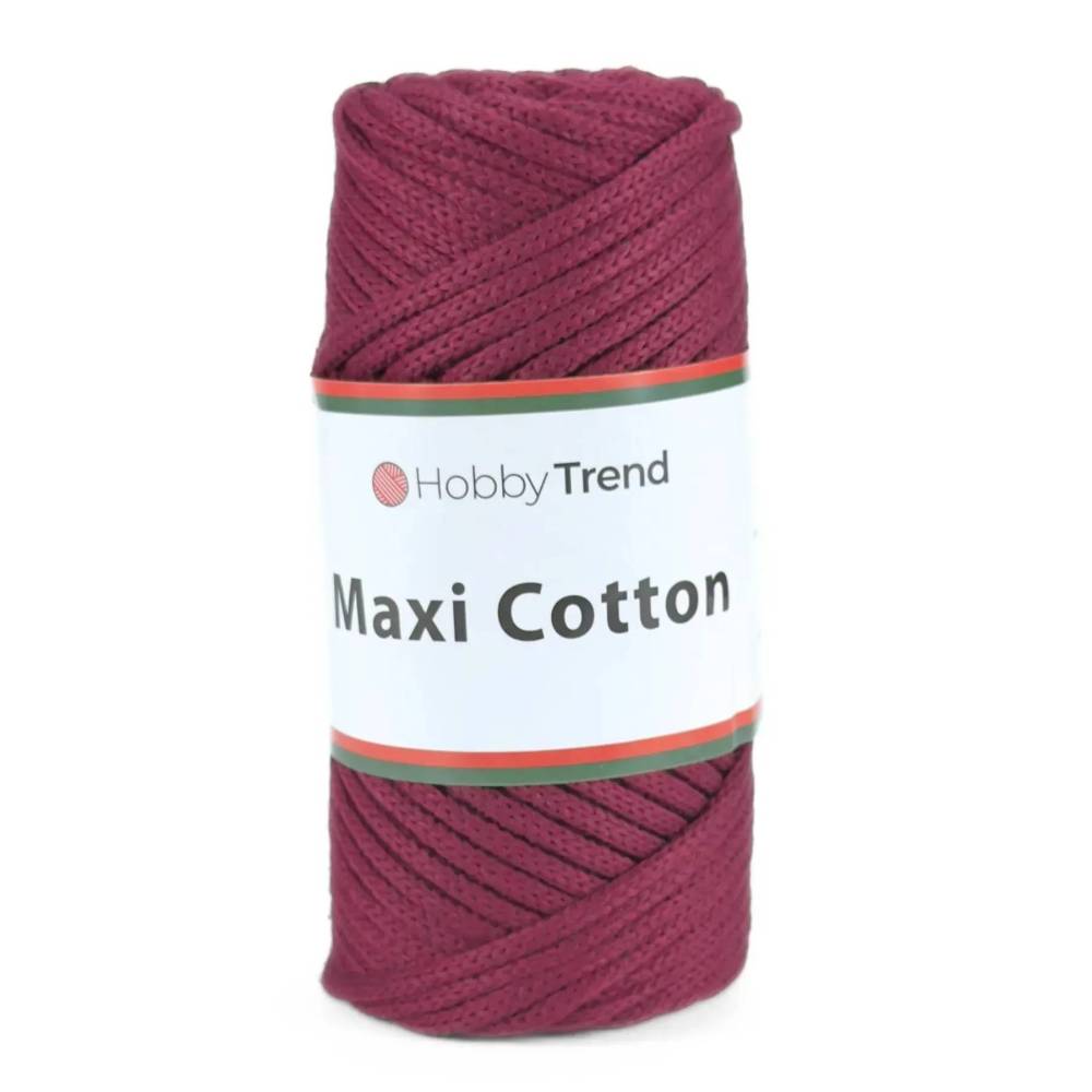Шнур макраме Maxi Cotton Hobby Trend, бордовый (110)