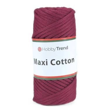Шнур макраме Maxi Cotton Hobby Trend, бордовый (110)