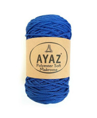 Polyester Soft Makrome AYAZ cord, electric blue (1133)