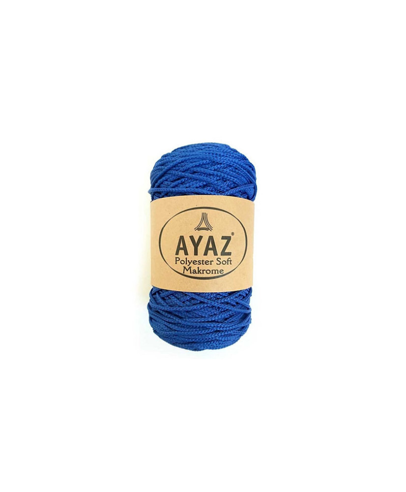 Polyester Soft Makrome AYAZ cord, electric blue (1133) Polyester Soft Makrome AYAZ cord, electric blue (1133)