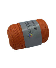 Polypropylene cord Makrome Oxford, carrot