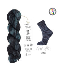 Yarn Gazzal Happy Feet multicolor (3259)