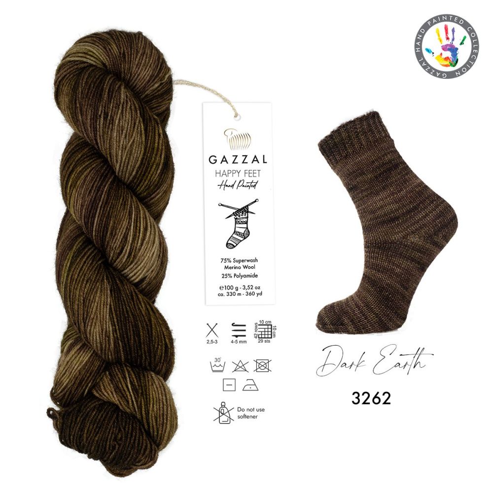 Yarn Gazzal Happy Feet multicolor (3262) Yarn Gazzal Happy Feet multicolor (3262)
