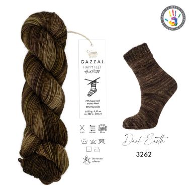Yarn Gazzal Happy Feet multicolor (3262)