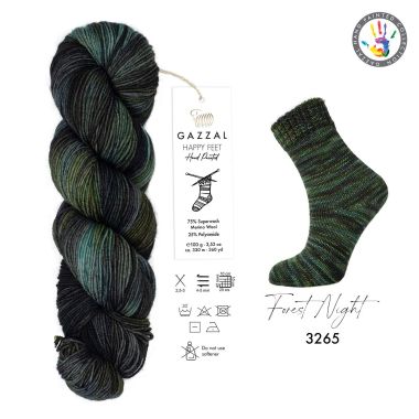 Yarn Gazzal Happy Feet multicolor (3265)
