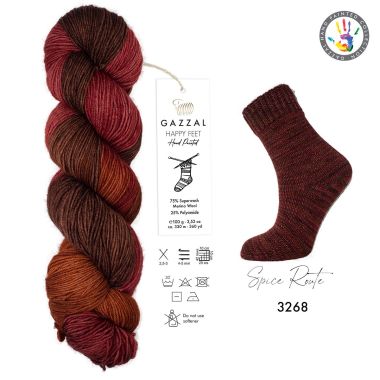 Yarn Gazzal Happy Feet multicolor (3268)
