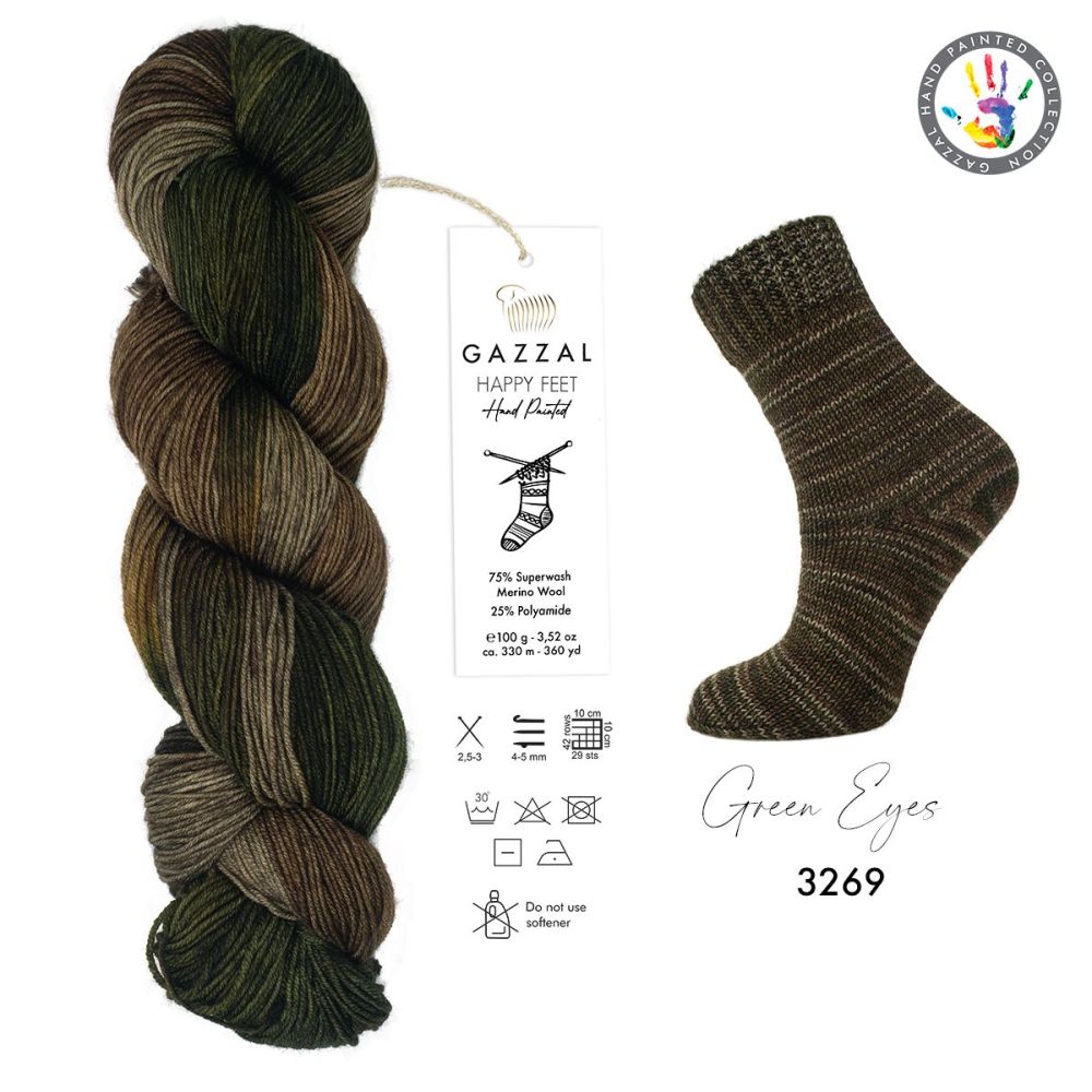 Yarn Gazzal Happy Feet multicolor (3269) Yarn Gazzal Happy Feet multicolor (3269)