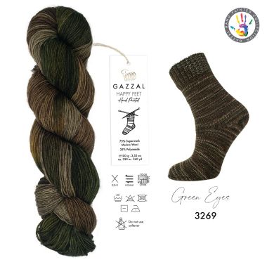 Yarn Gazzal Happy Feet multicolor (3269)