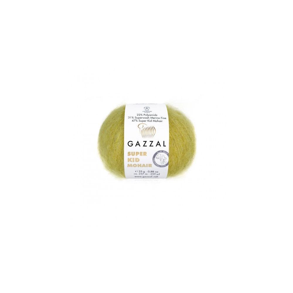 Yarn Gazzal Super Kid Mohair olive (64405) Yarn Gazzal Super Kid Mohair olive (64405)