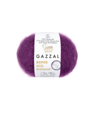 Yarn Gazzal Super Kid Mohair purple velvet (64410)