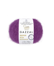 Yarn Gazzal Super Kid Mohair night orchid (64415)