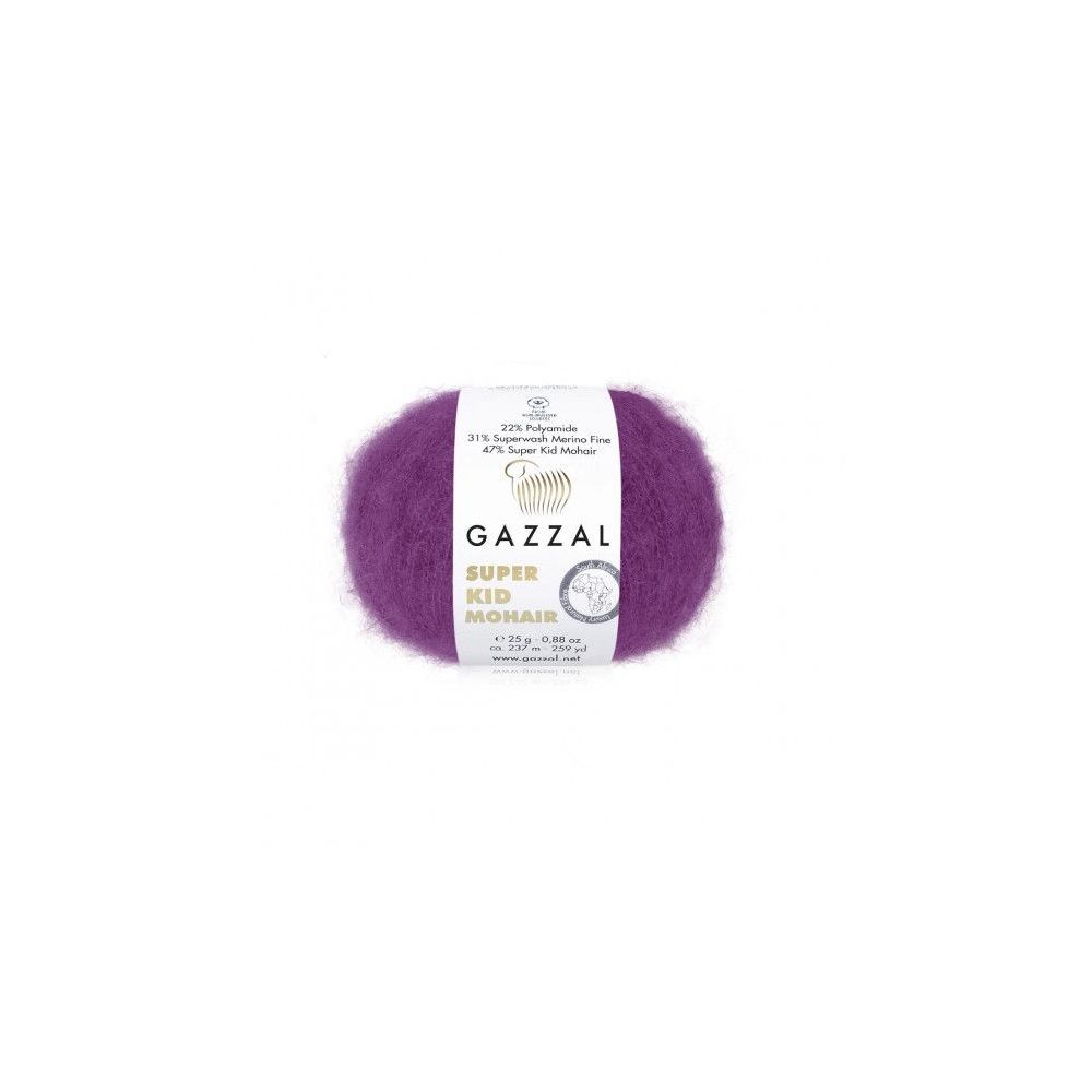 Пряжа Gazzal Super Kid Mohair ночная орхидея (64415) Пряжа Gazzal Super Kid Mohair ночная орхидея (64415)