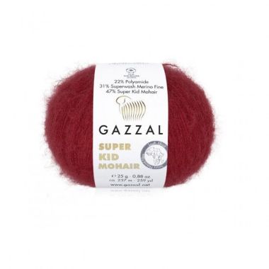 Пряжа Gazzal Super Kid Mohair Кармен (64416)