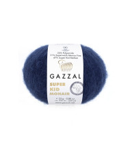 Yarn Gazzal Super Kid Mohair midnight blue (64417)